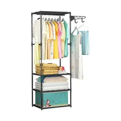 GENERICO - Perchero Organizador Multifuncional con Estantes 170 cm