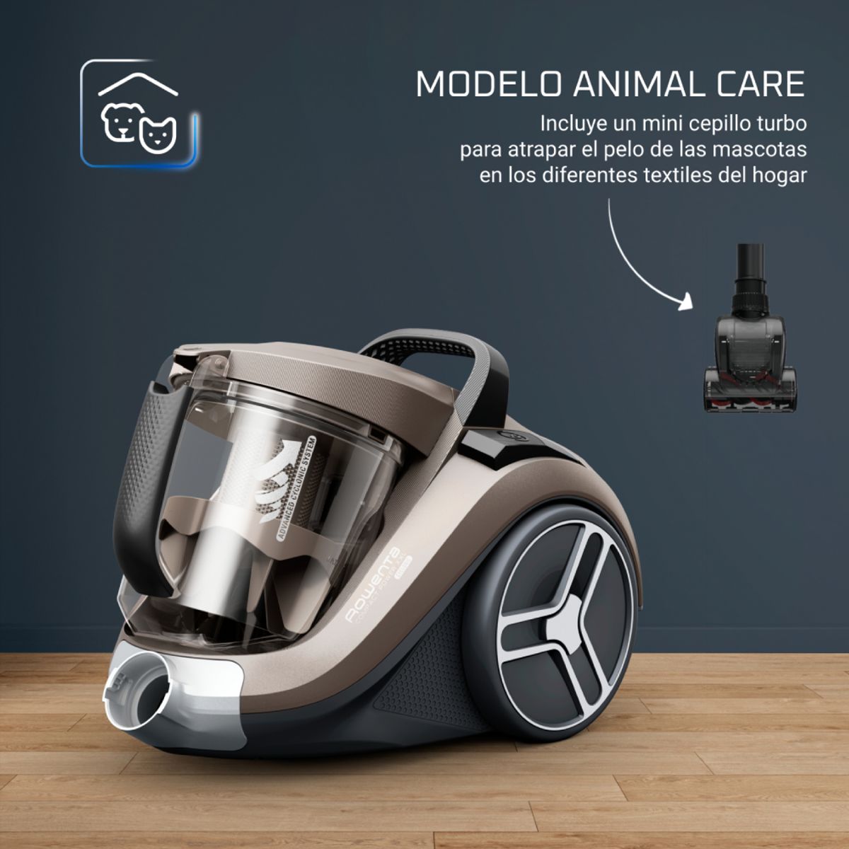 ROWENTA - Aspiradora de Arrastre Compact Power XXL Animal Kit 900W Rowenta