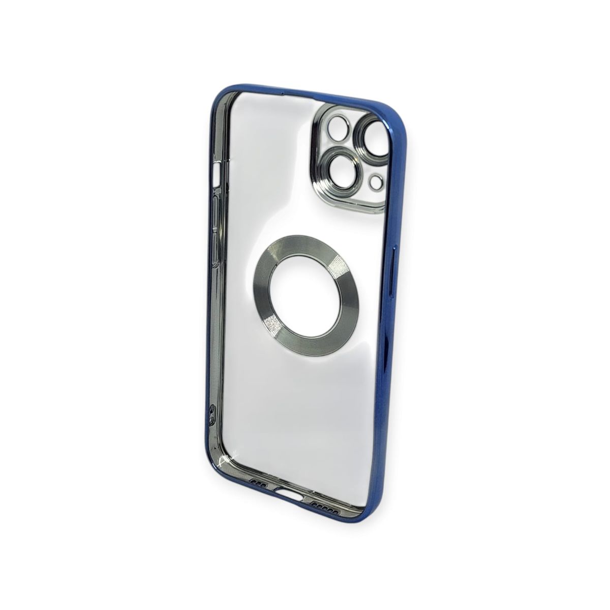 GENERICO - Funda elegante transparte Con Mafgfase generica iPhone 14  celeste