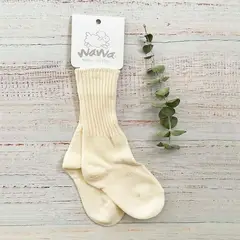 WAWA BABY DESIGN - Calcetines Beige Algodón Pima Bebé Niño