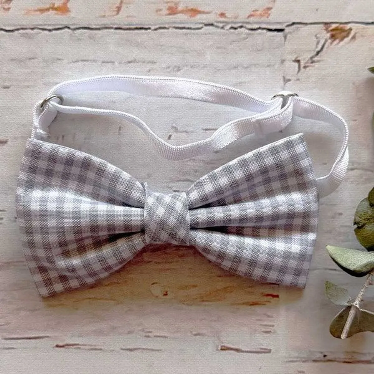WAWA BABY DESIGN - Corbatin Cuadros Gris