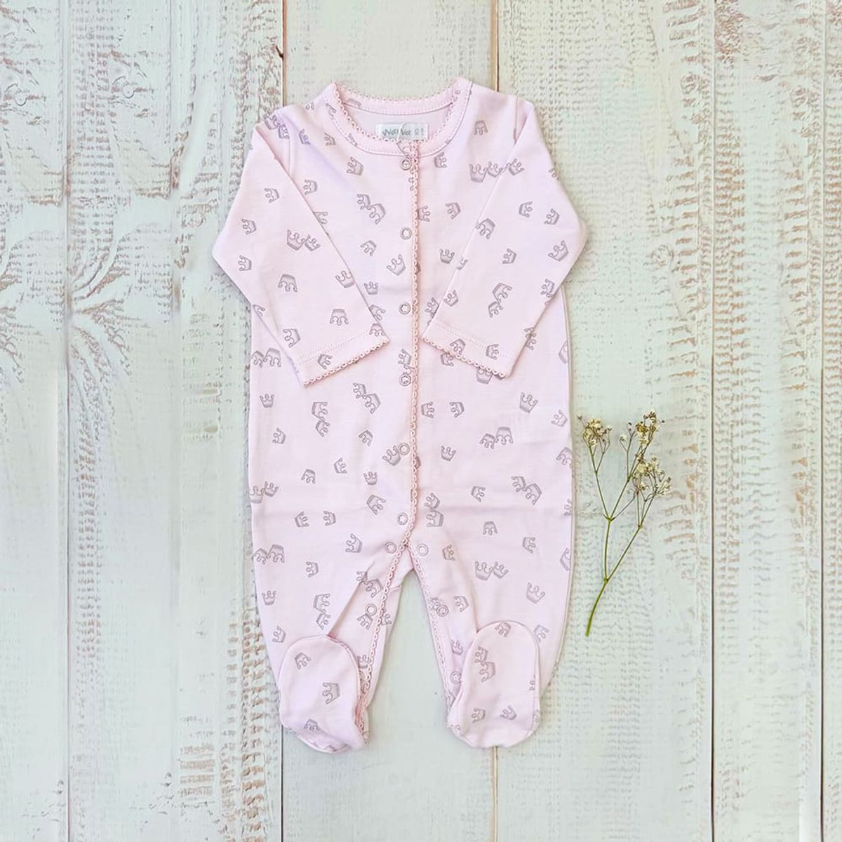 WAWA BABY DESIGN - Enterito Corona Rosado