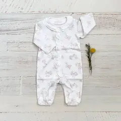 WAWA BABY DESIGN - Enterito Leo Rosado Bebé Niña