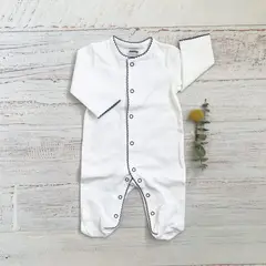 WAWA BABY DESIGN - Enterito Picot Azul Bebé Niño