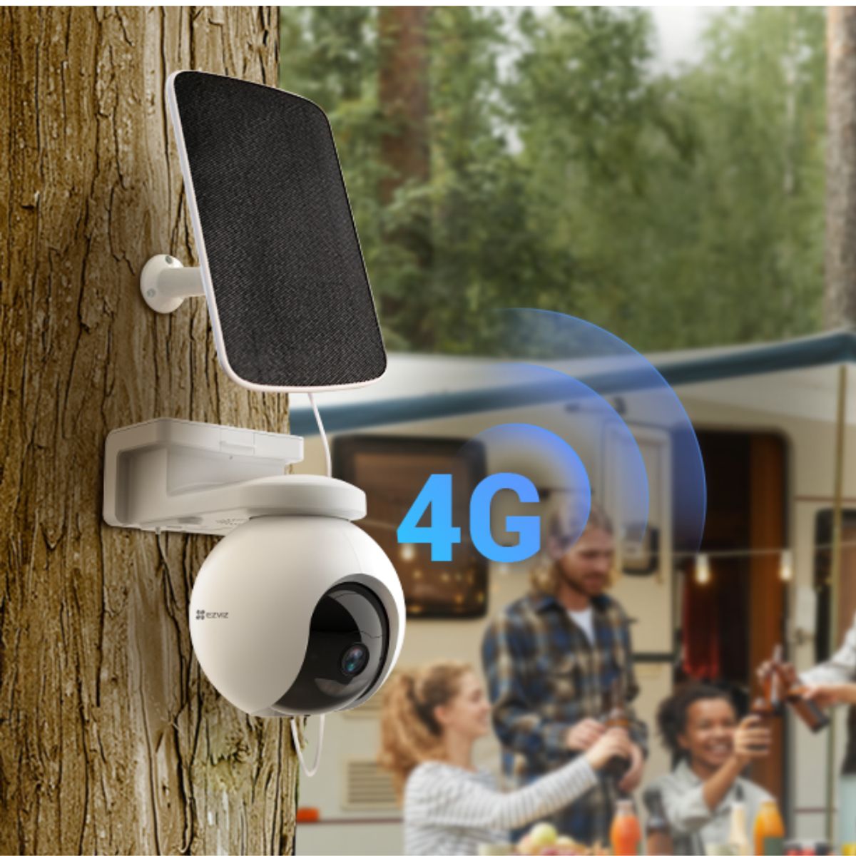 EZVIZ - KIT EB8 PRO 4K 4G -WIFI CON PANEL SOLAR 8W EZVIZ