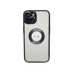 GENERICO - Funda elegante transparte Con Mafgfase generica iPhone 14 Negro