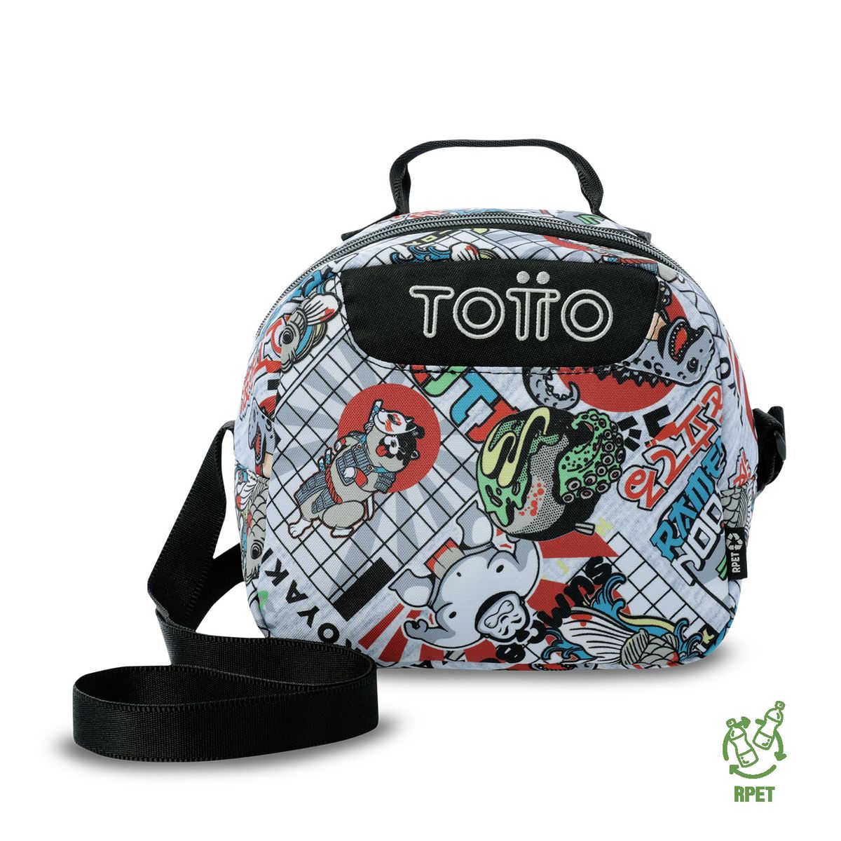 TOTTO - Lonchera Térmica para Hombre Borrador Mediano Gris