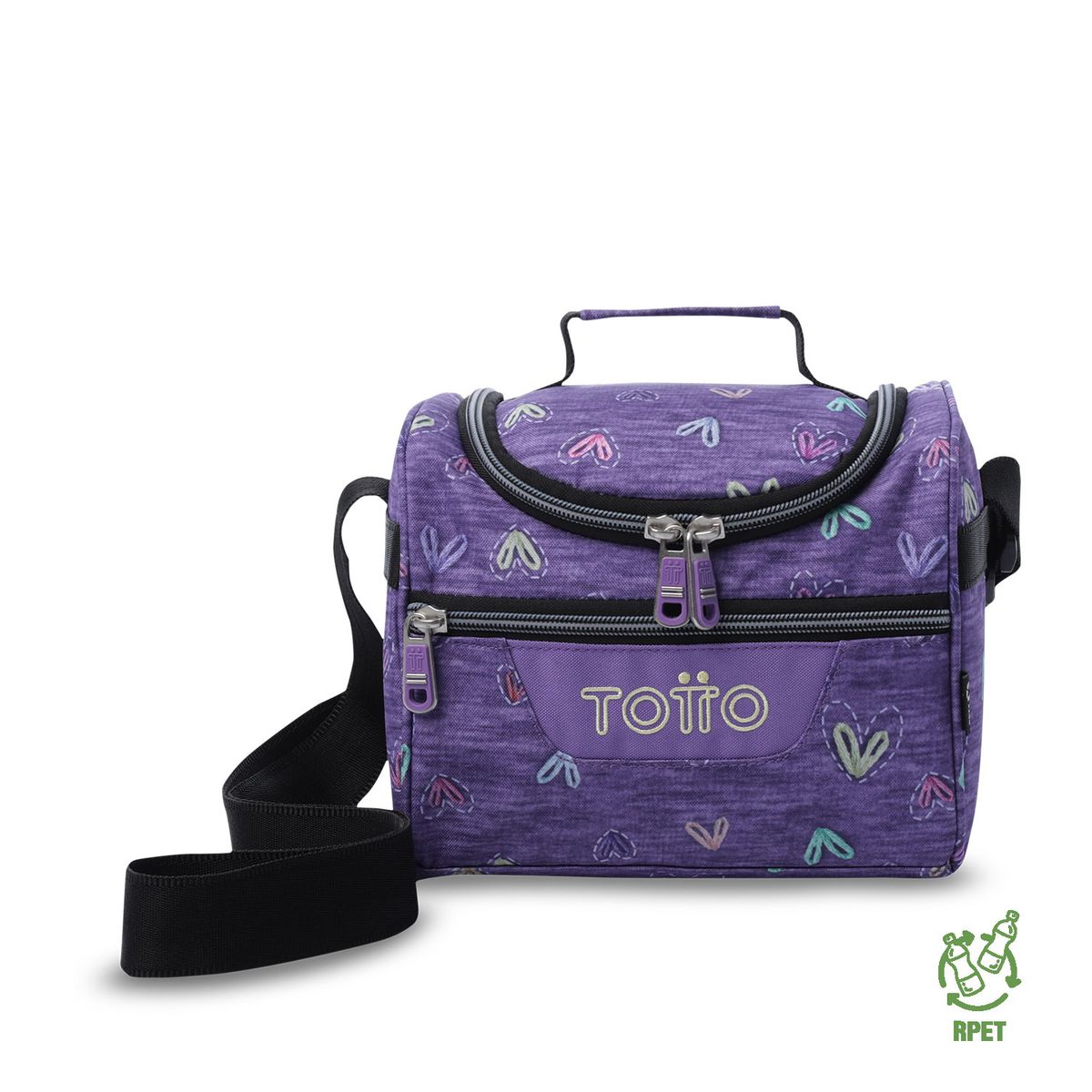 TOTTO - Lonchera Térmica para Mujer Pizarra Mediano Morada