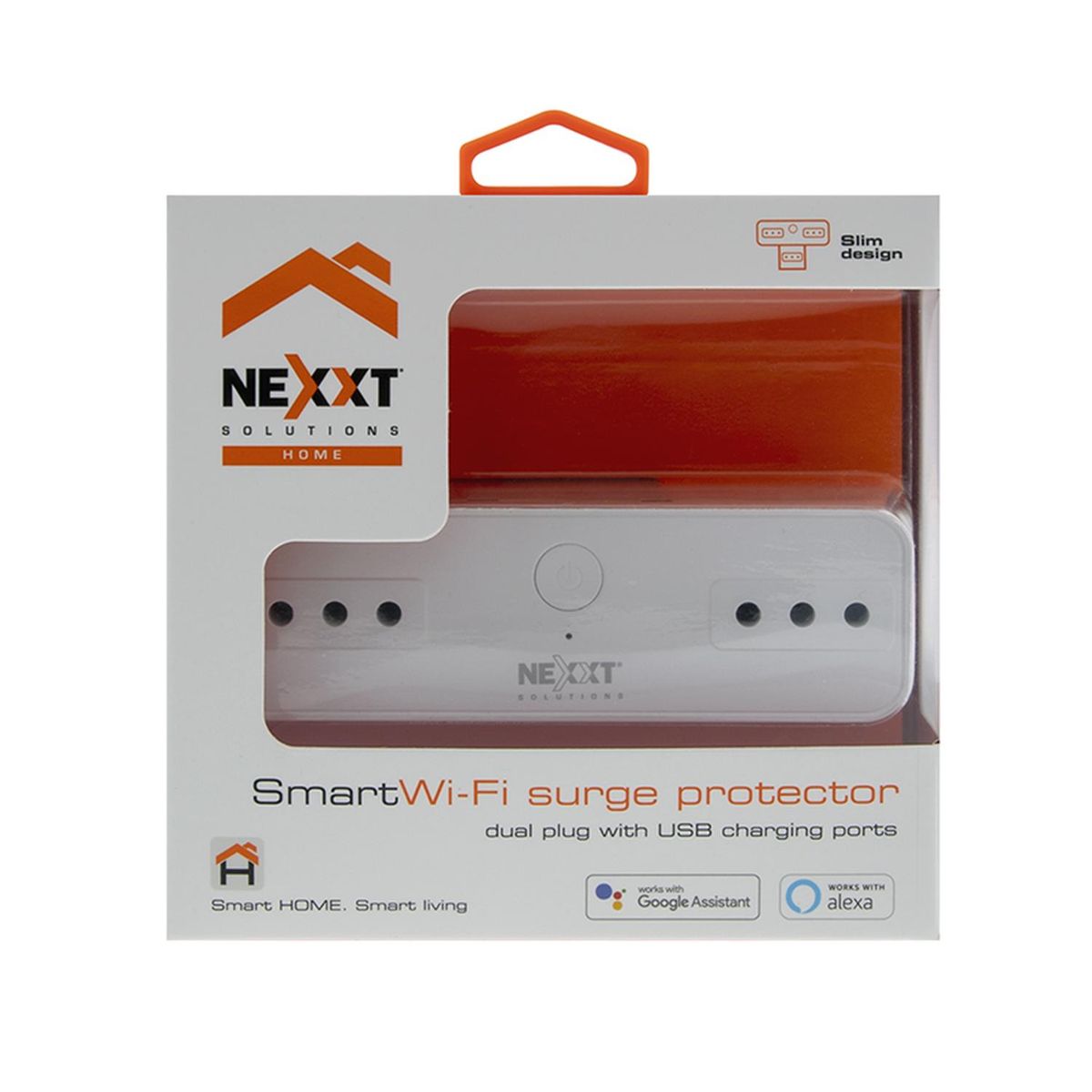 NEXXT SOLUTIONS - Enchufe inteligente con 2 tomas y 2 USB