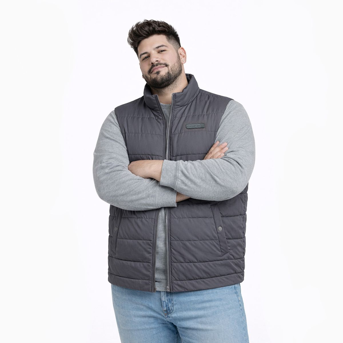 GANGSTER - Plus Parka Puffer Element Gris