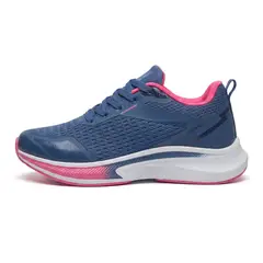BOVINITA - Zapatilla mujer deportiva azul Gimnasio Running Yoga Gym