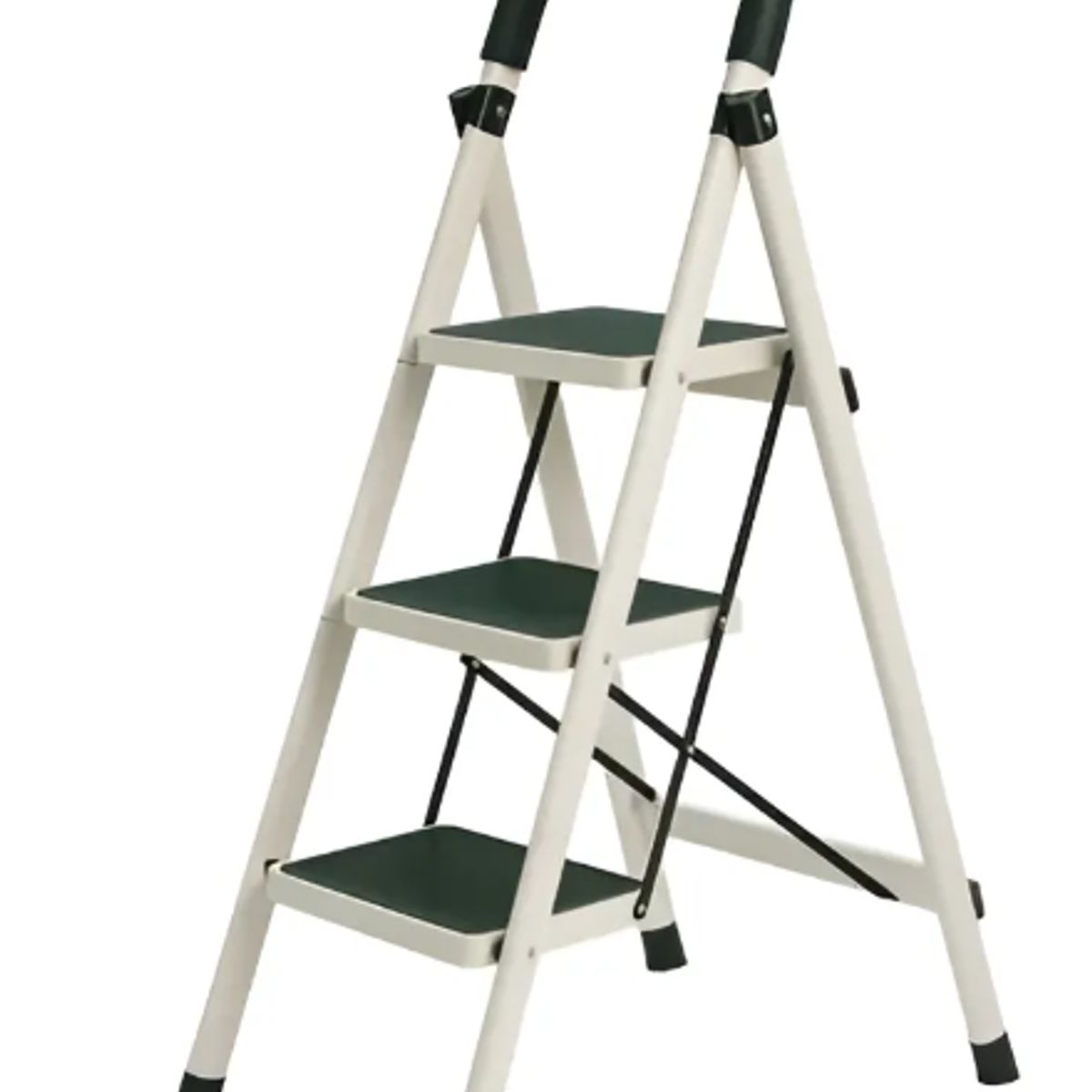 GENERICO - Escalera Eoland 3 Escalones Plegable Taburete Tijera Multiproposito