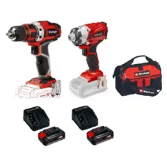 EINHELL - Kit Tal.atorn+atorn.impacto+2 Bat 2.5+2 Carg+1 Bolso