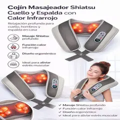 MOVI - Cojín Masajeador cuello, hombros y espalda
