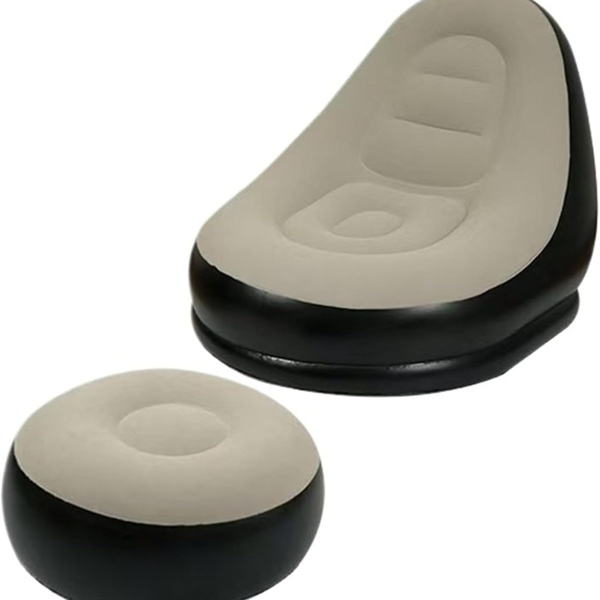 MOVI - Sofá Sillón Inflable con Posa Pies  Relax en Casa y Exterior