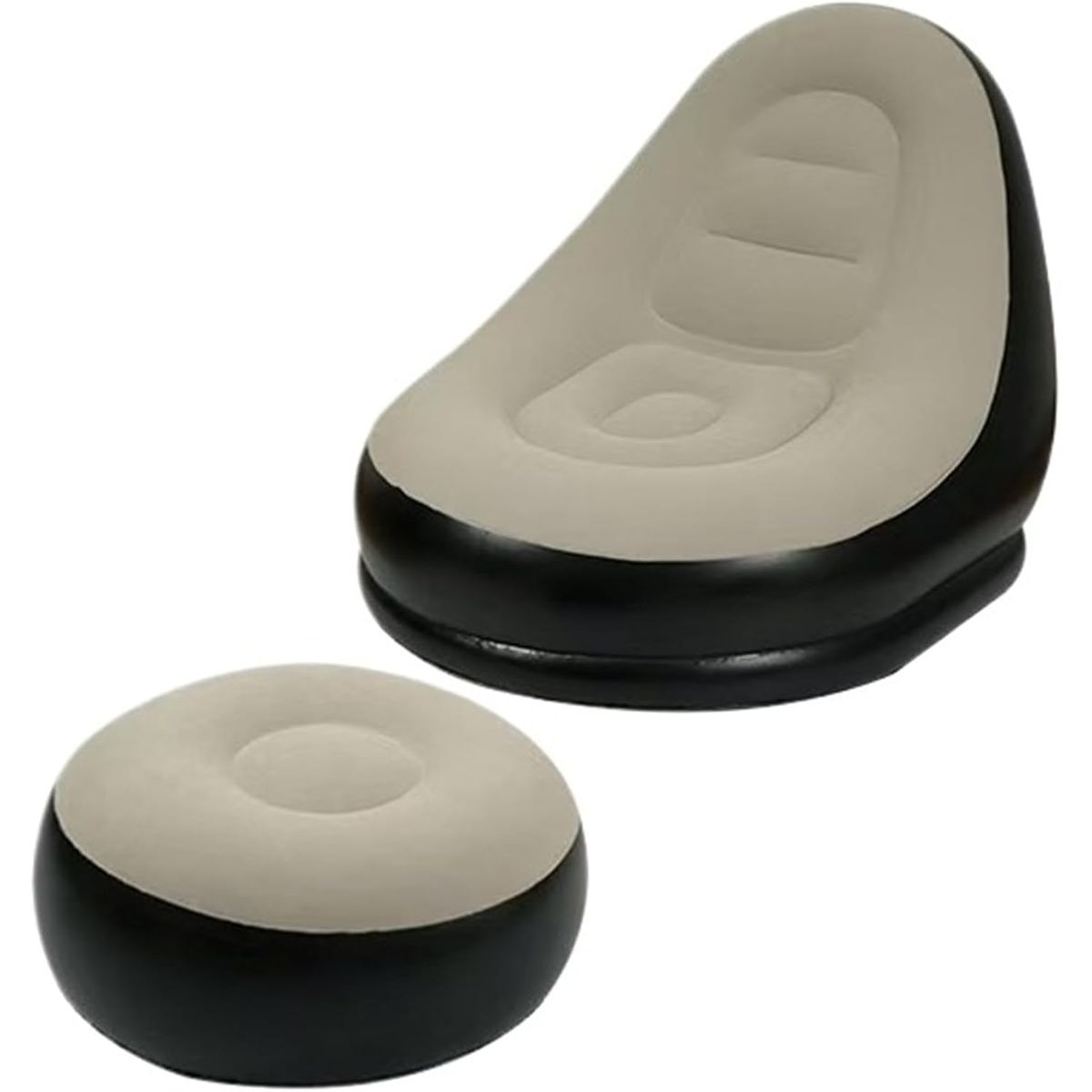 MOVI - Sofá Sillón Inflable con Posa Pies  Relax en Casa y Exterior