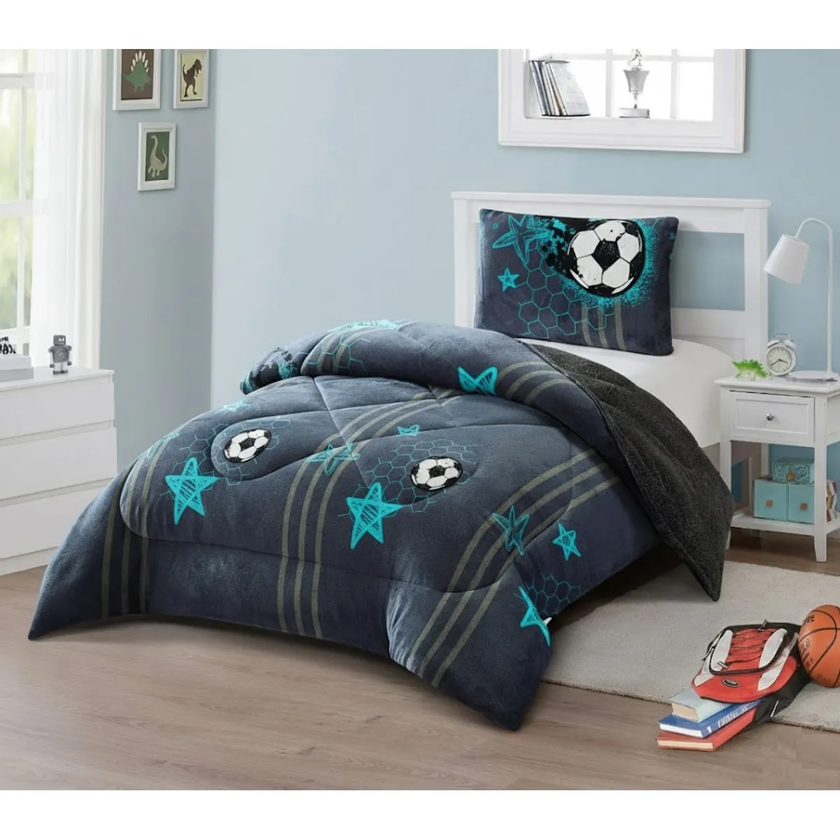 GENERICO - COBERTOR CON CHIPORRO INFANTIL 1.5 PLAZA  PLUSH INVIERNO TF