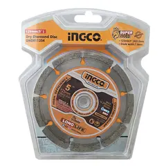 INGCO - Disco Diamantado Segmentado 5 125mm Concreto Dmd011254