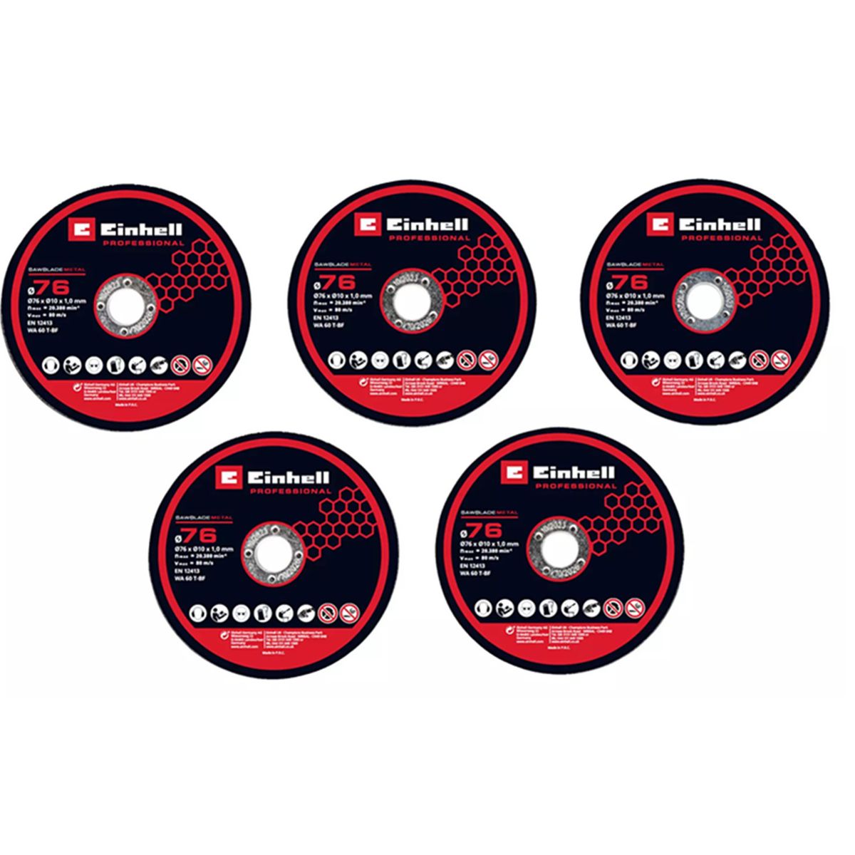 EINHELL - 5 Disco Corte P Metal 76mm Einhell 4440471