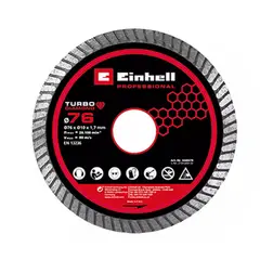 EINHELL - Disco Diamantado 76mm 4440470