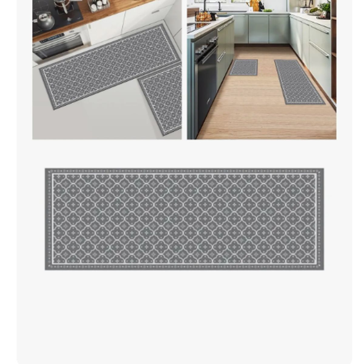 GENERICO - Set 2 Alfombras De Cocina Baño Antideslizante