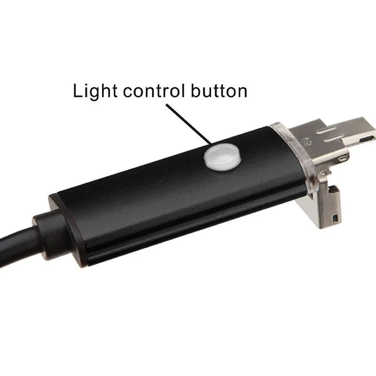 GENERICO - Mini Camara Endoscopica  Inspección 5mt Usb Color Negro