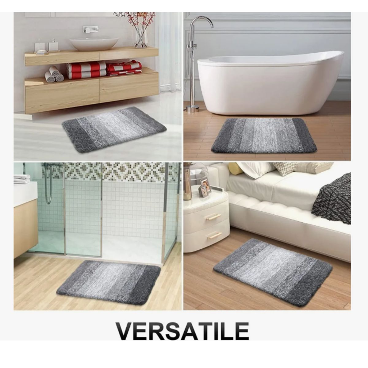 GENERICO - Alfombra De Baño De Microfibra Extrasuave Y Ultraabsorbente