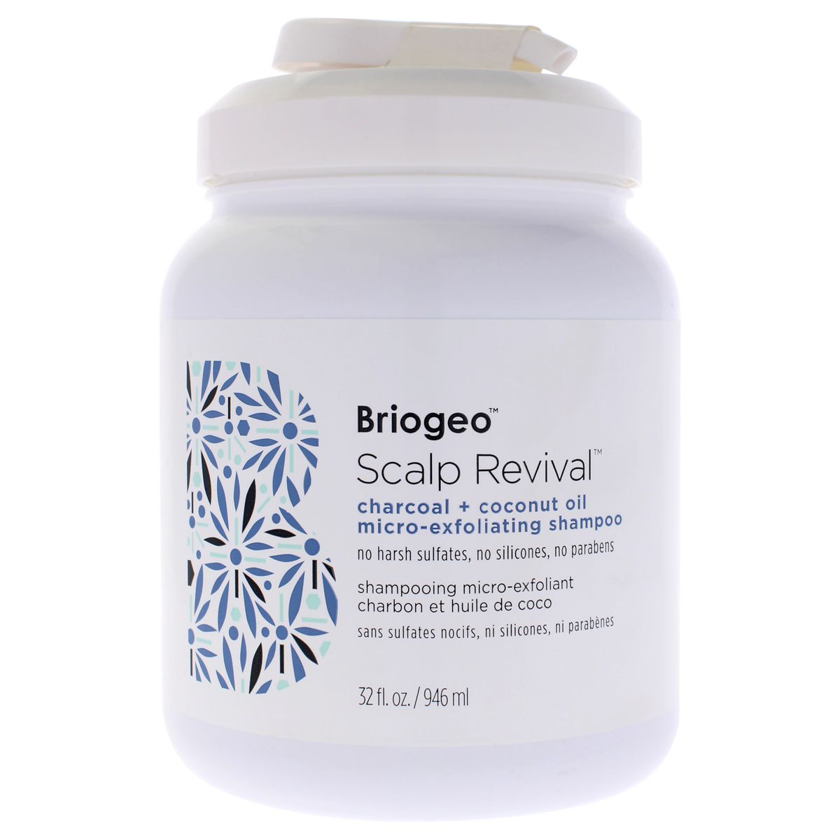 BRIOGEO - Scalp Revival Charcoal Plus Coconut Oil Micro-Exfoliating Shampoo 947ml Briogeo