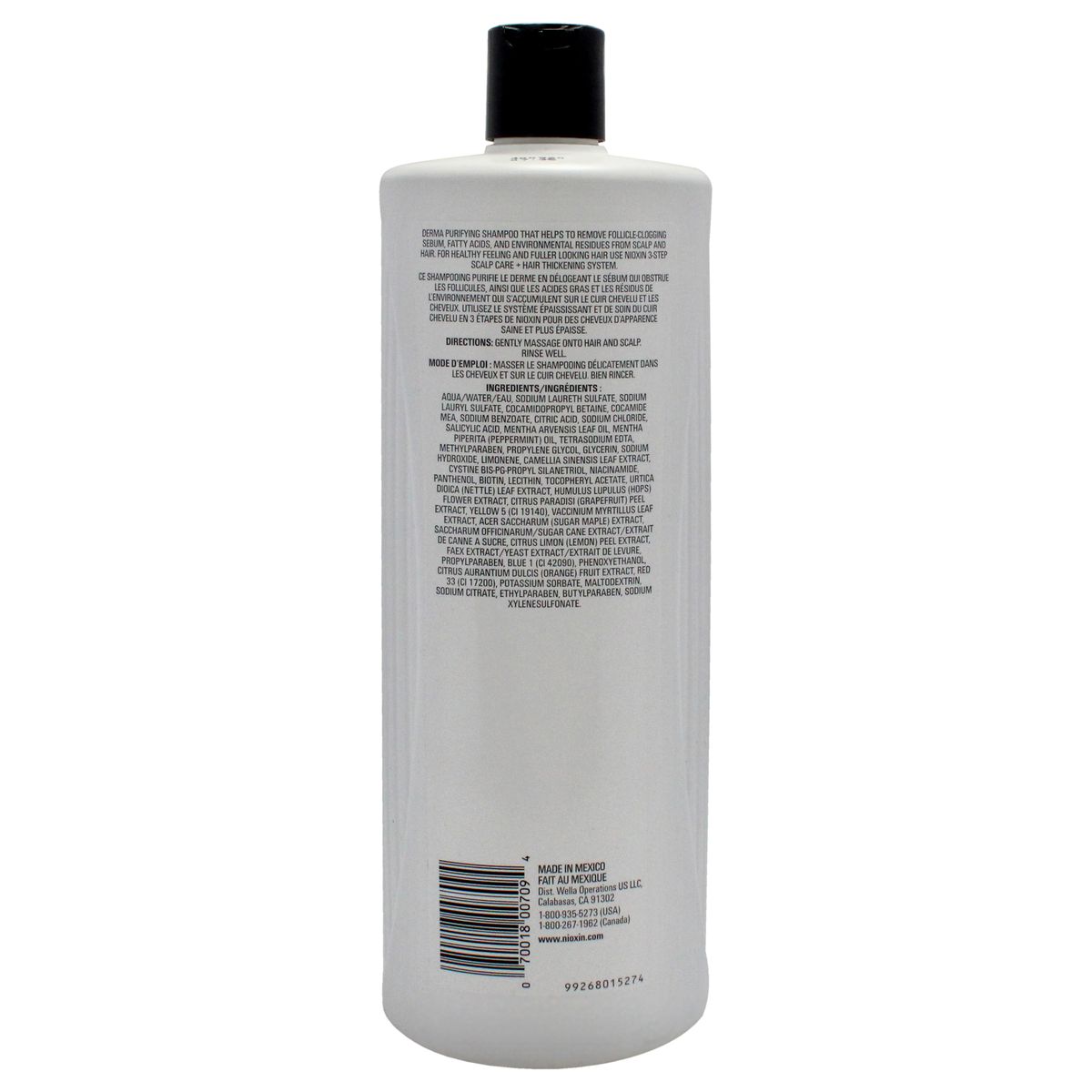 NIOXIN - System 2 Cleanser Shampoo 1000ml Nioxin