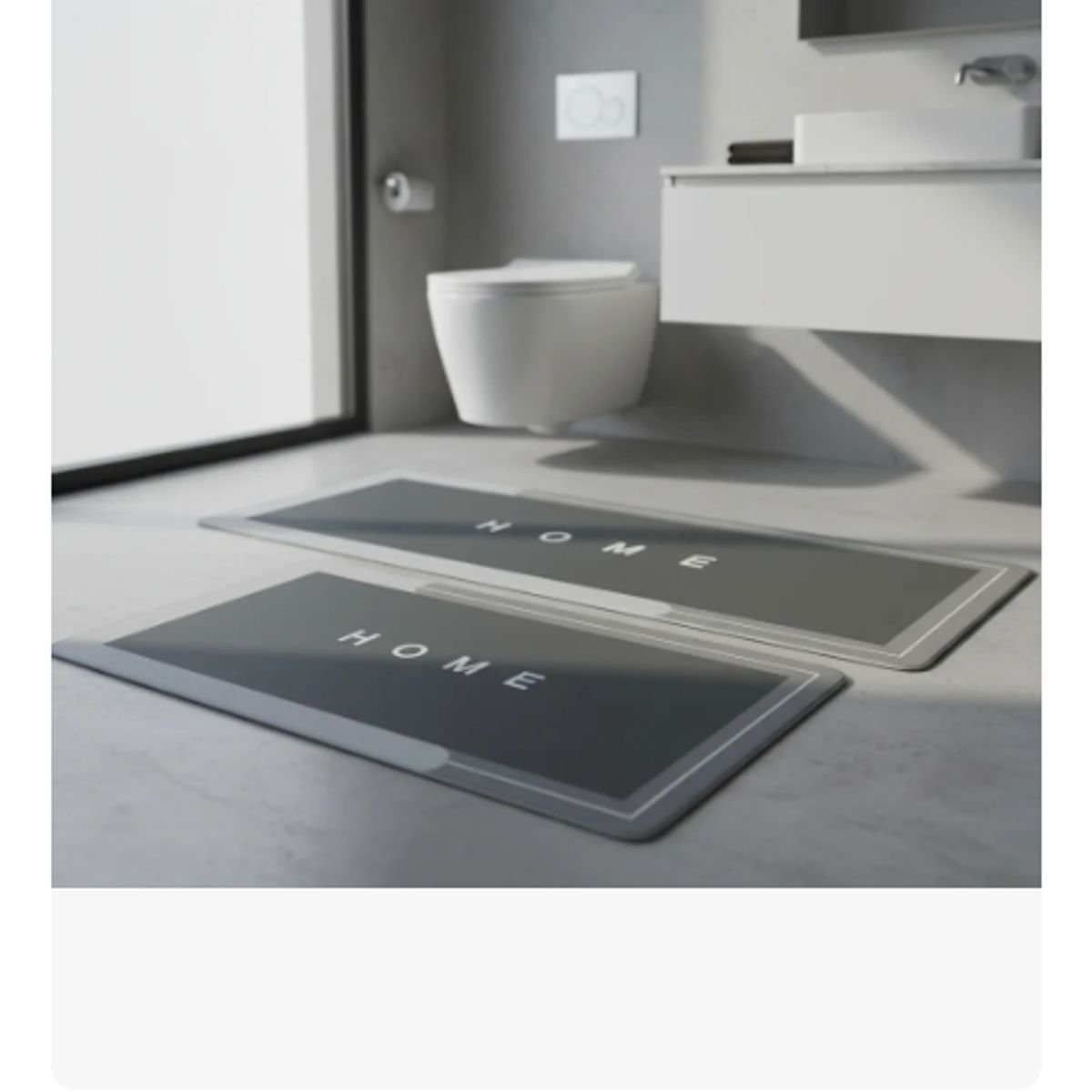 GENERICO - Set 2 Alfombra De Baño Super Absorbente