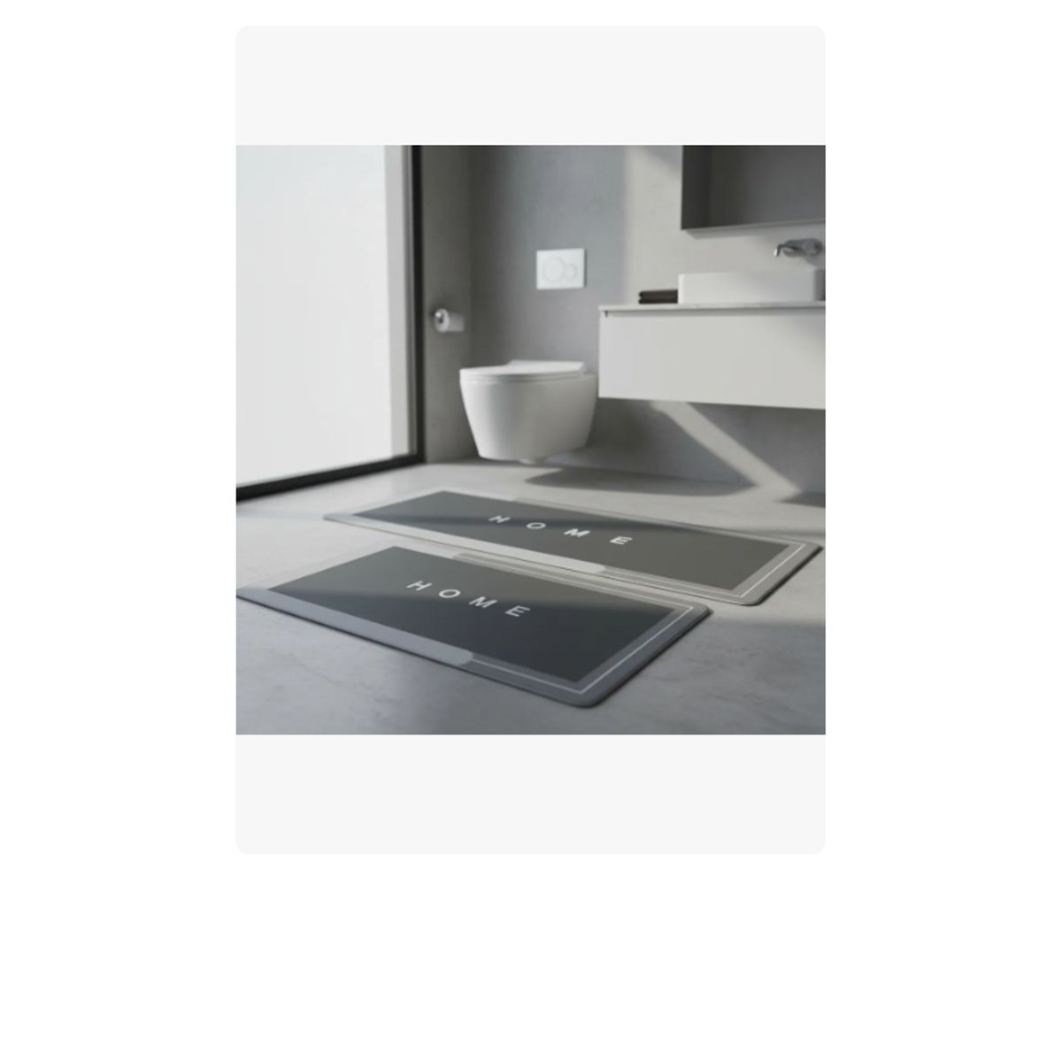 GENERICO - Set 2 Alfombra De Baño Super Absorbente