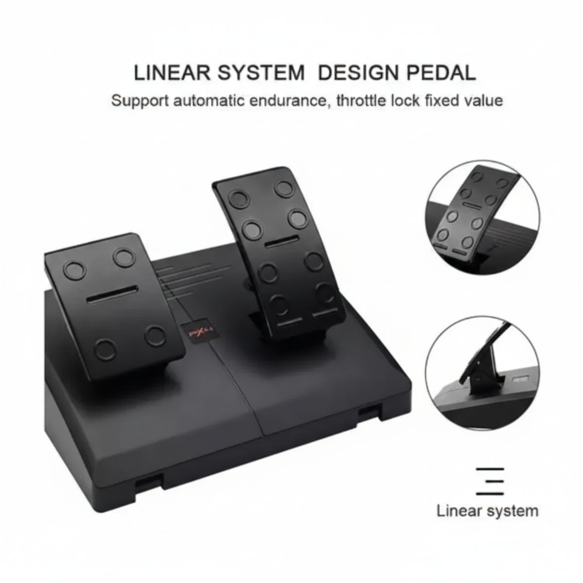 MOVI - VOLANTE SIMULADOR CON PEDALES PARA PC, PS3, PS4, X-SERIES XLS, SWITCH