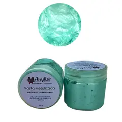 GENERICO - Pasta Textil Metalica Frosdted Mint 60 Grs. Anukis