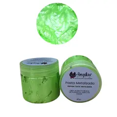 GENERICO - Pasta Textil Metalica Light Green 60 Grs. Anukis