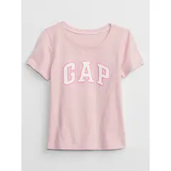 GAP - Polera Logo Manga Corta Toddler Niña Rosada