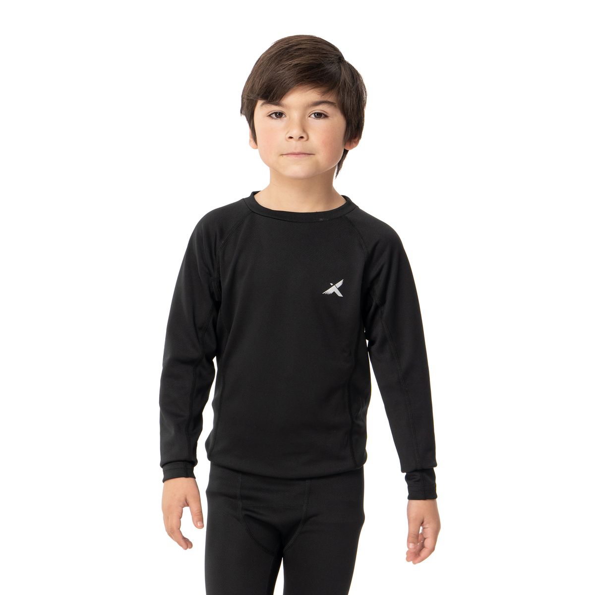 ANDESGEAR - Primera Capa Niños Trekking Top Negro Andesgear