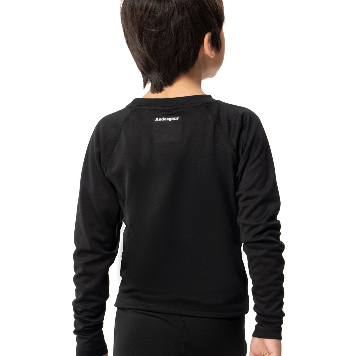 ANDESGEAR - Primera Capa Niños Trekking Top Negro Andesgear