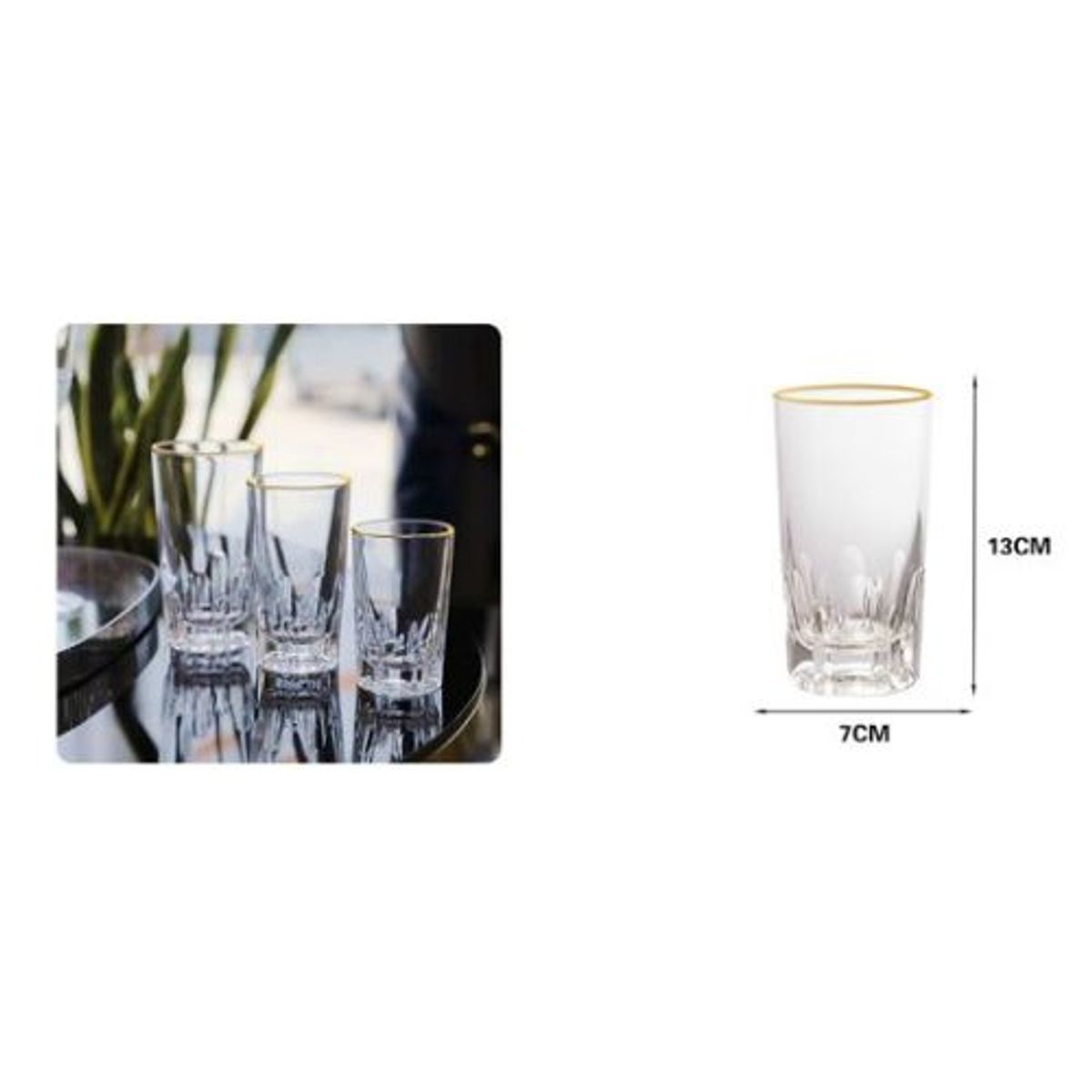GENERICO - CONJUNTO-VASO DE VIDRIO 285ML