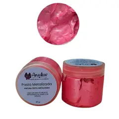 GENERICO - Pasta Textil Metalica Rosa Capricho 60 Grs. Anukis