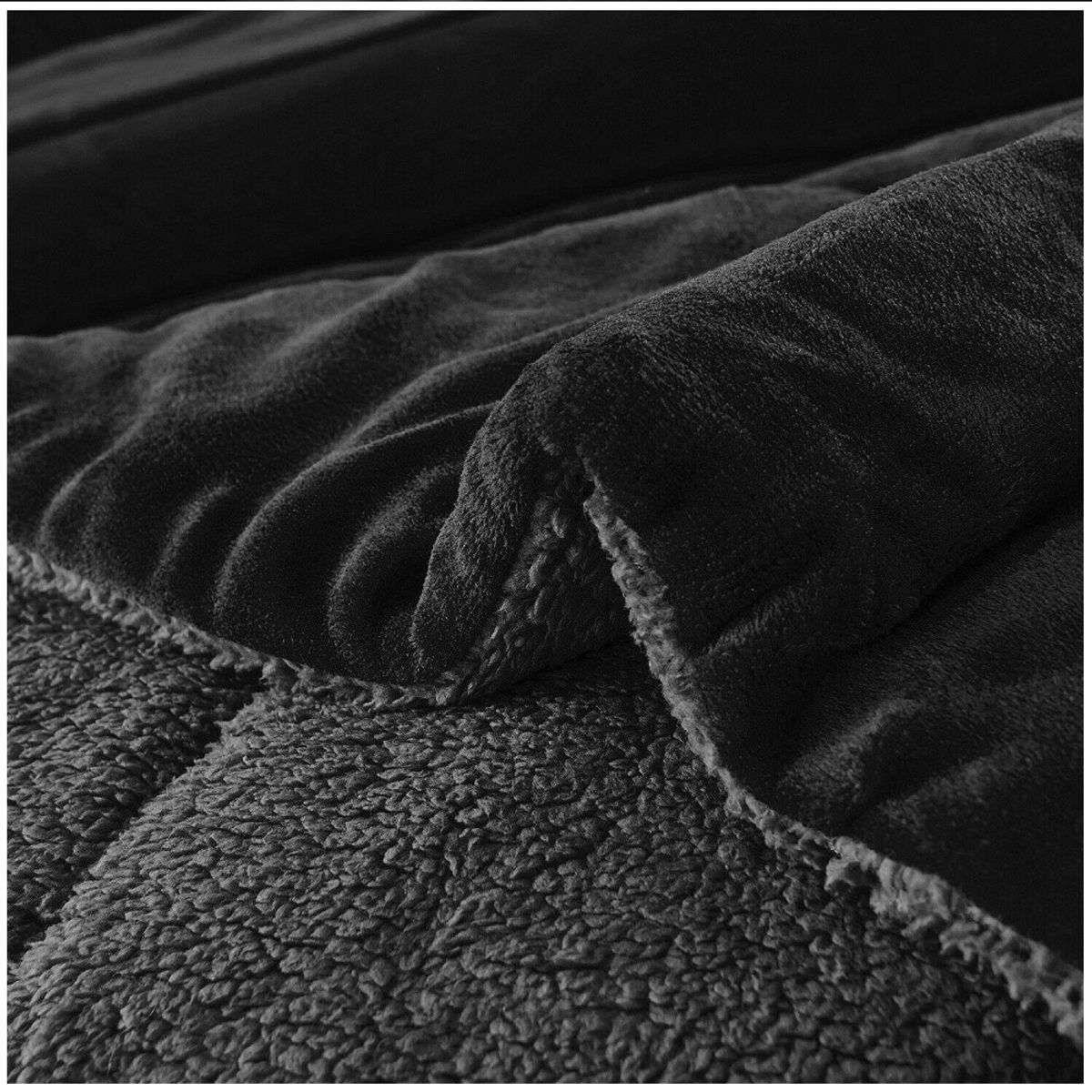 GENERICO - COBERTOR CON CHIPORRO 2 PLAZA  PLUSH UNICOLOR ELEGANTES TF