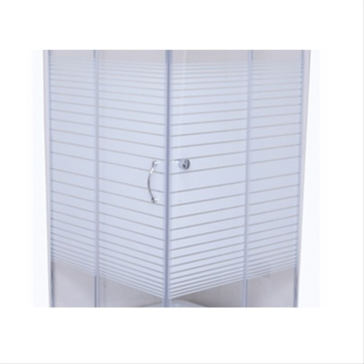 Cabina ducha cuadrada cromo 80 cm 4 mm, marca CONDOR - Foto 2