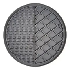 GENERICO - Plato De Silicona Lento Lick Mat Para Perros Y Gatos Gris Oscuro