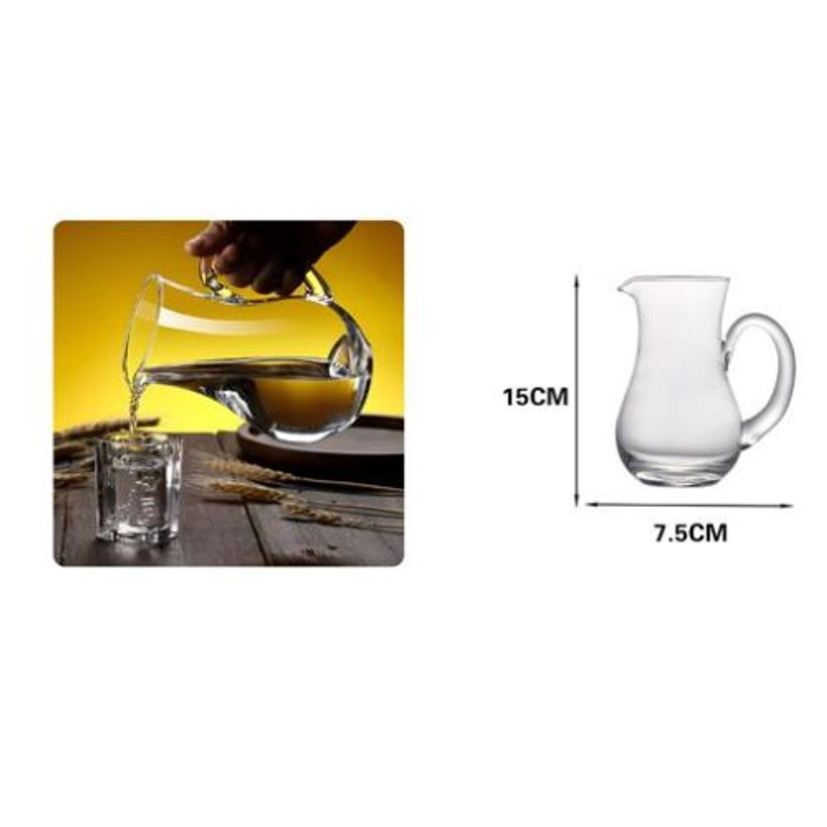 GENERICO - SET DE 4 JARRAS PEQUEÑAS 600ML