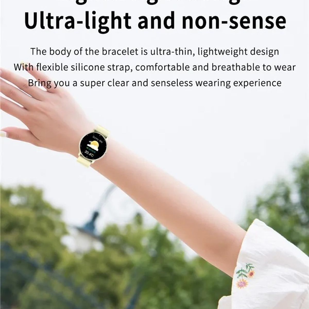 GENERICO - Reloj Smartwatch ZL02 Unisex Beige