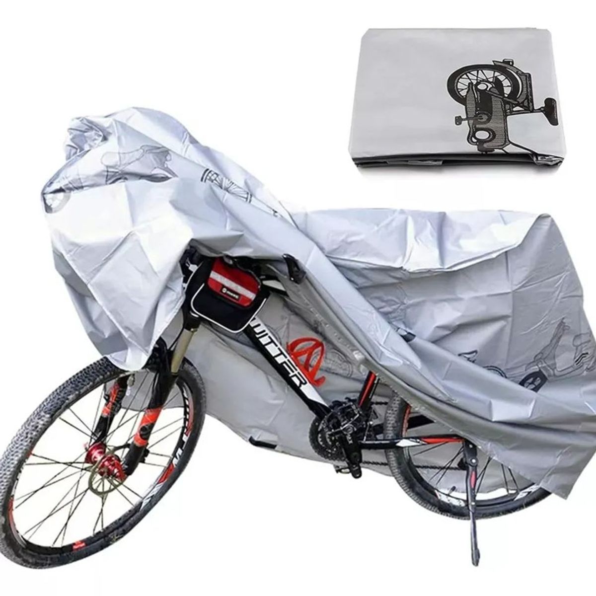 MOVI - Funda Impermeable para Bicicletas  Protector Lluvia y Polvo