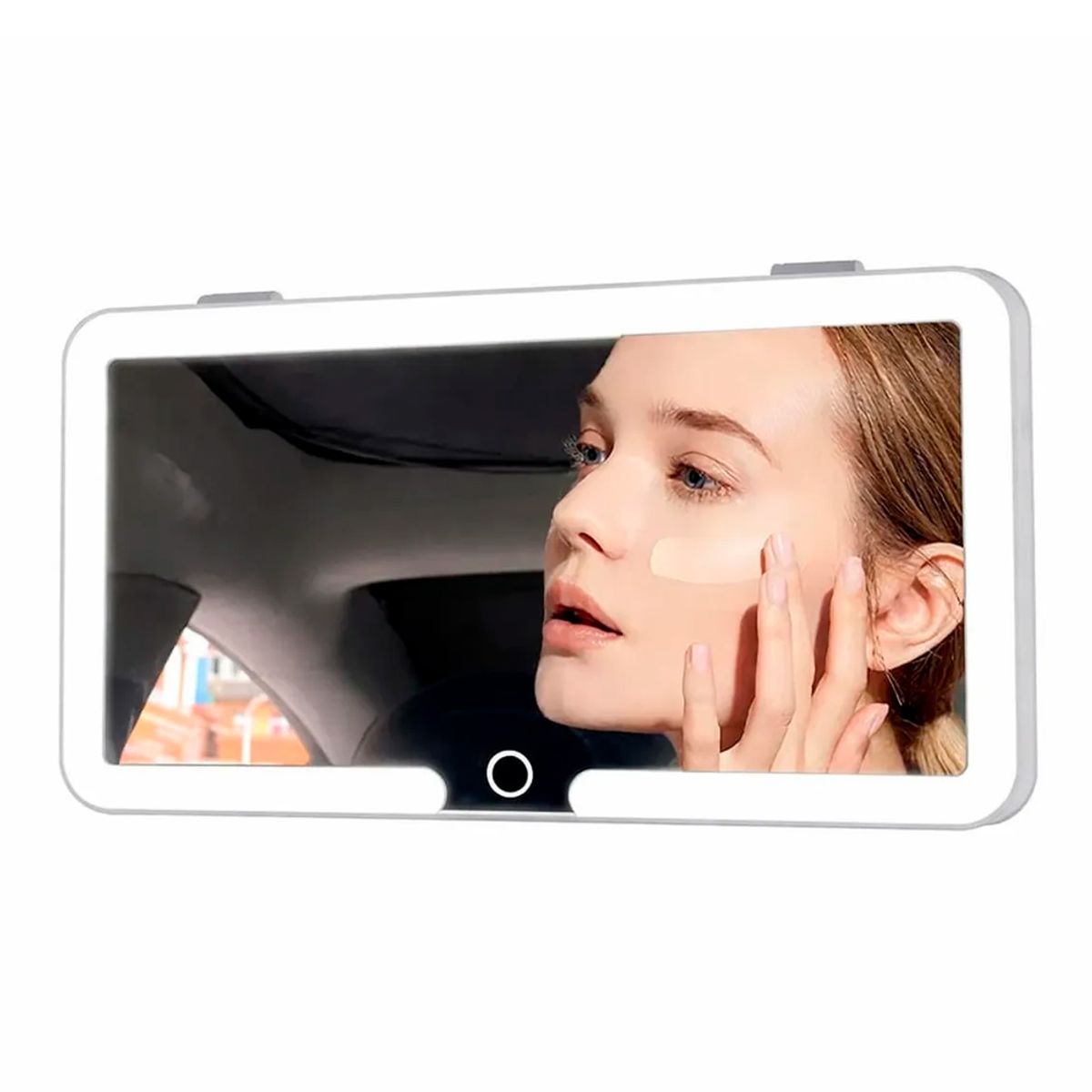 IRM - Espejo Con Luz Led Para Auto Espejo de Maquillaje para Visera elastico