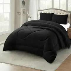 GENERICO - COBERTOR CON CHIPORRO KING PLUSH UNICOLOR MODERNO DE INVIERNO TF