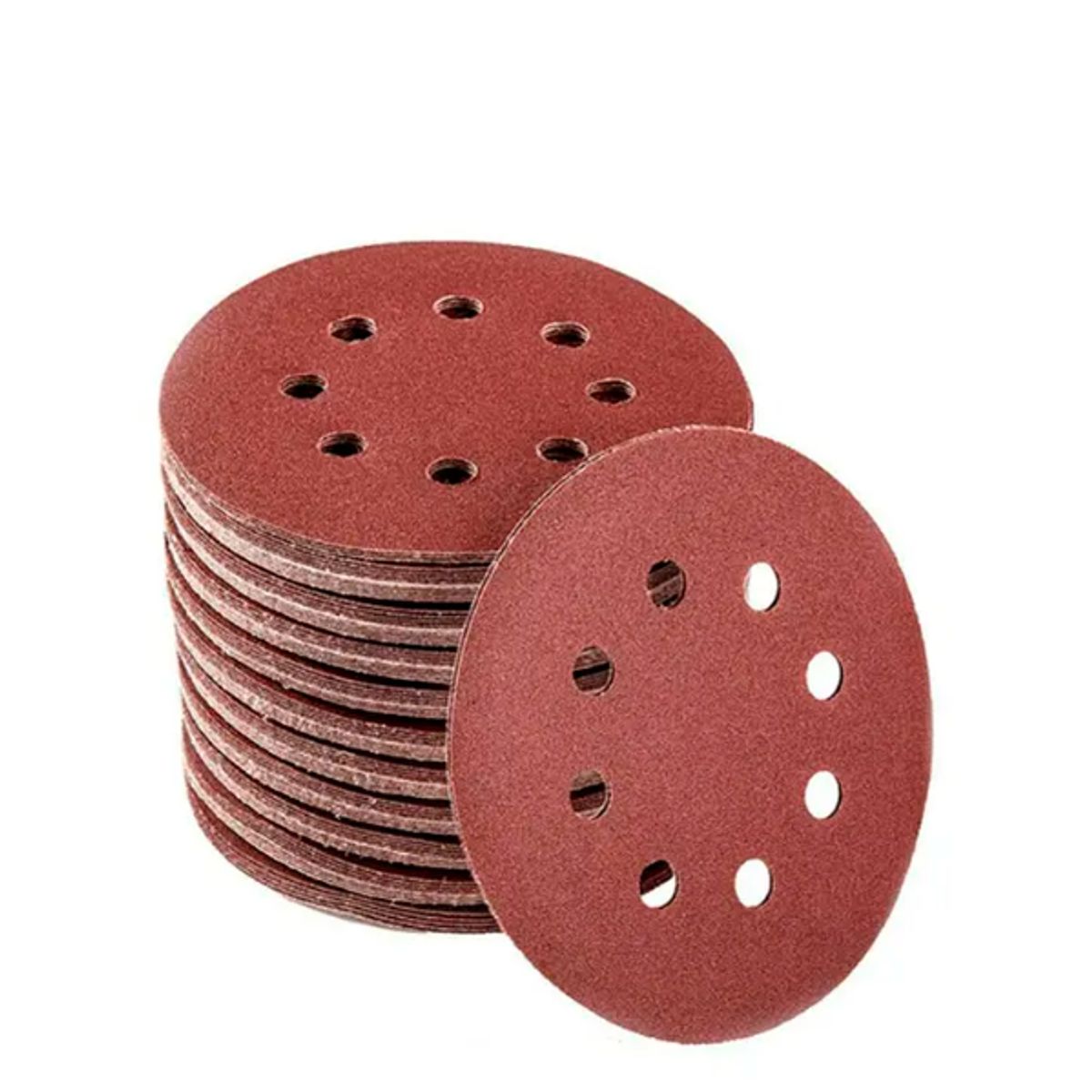 GENERICO - Set 100 Lijas 180 Velcro 125mm 8 Orificios Pro