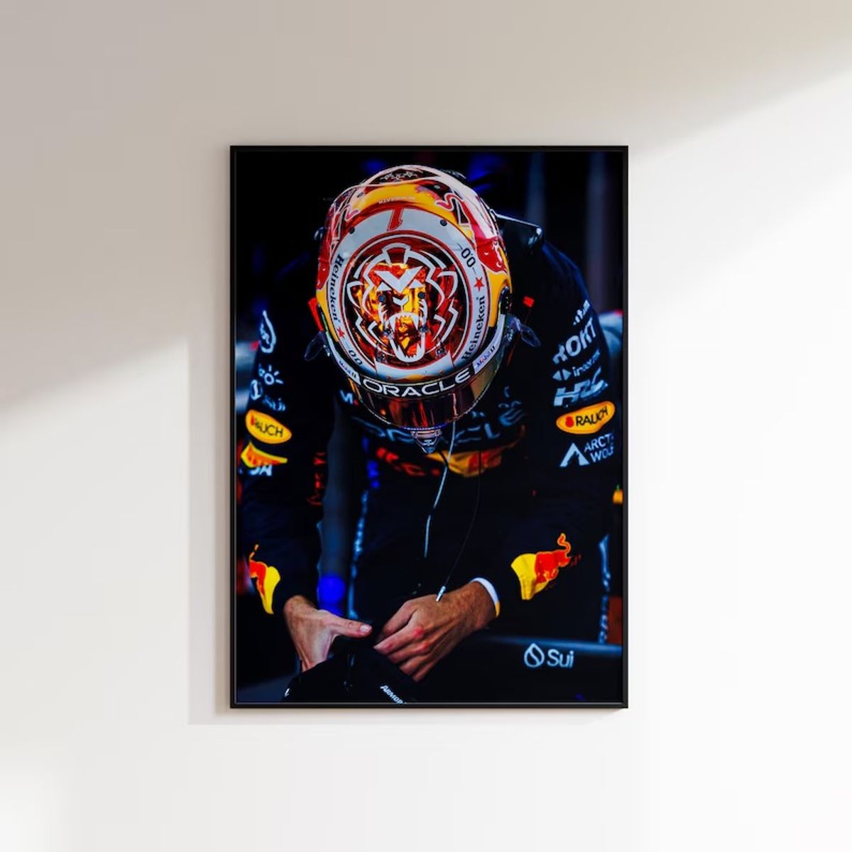 GENERICO - Set Cuadros Red Bull Racing F1 Campeón  Fórmula 1+ Marco Negro