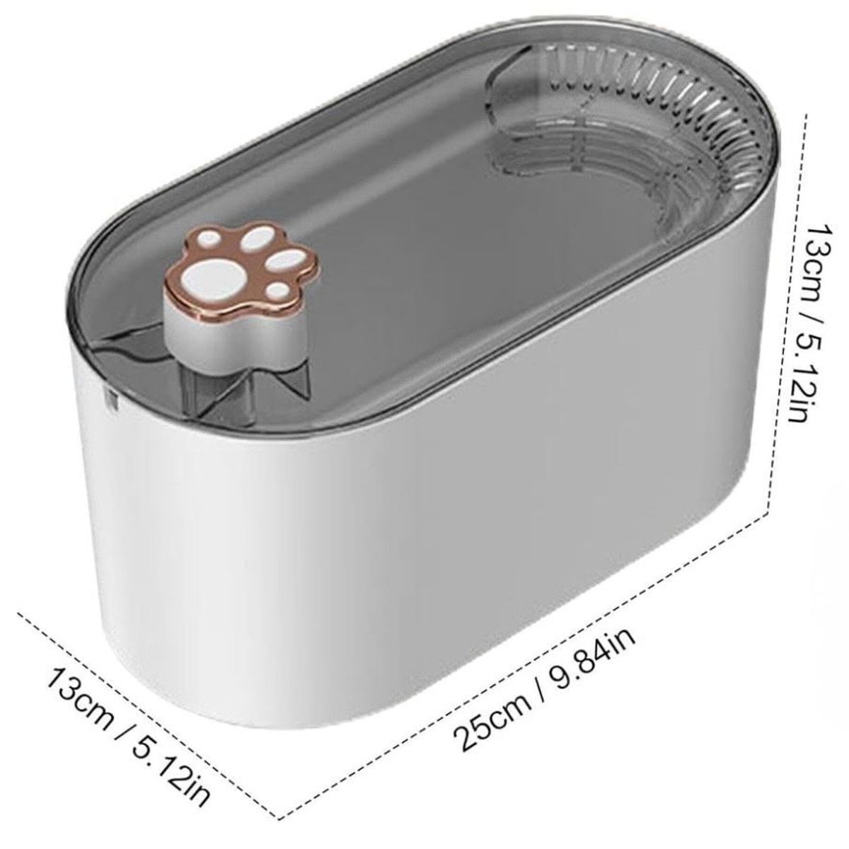 GENERICO - Fuente De Agua Automática Para Gatos Dispensador De Agua USB 3L